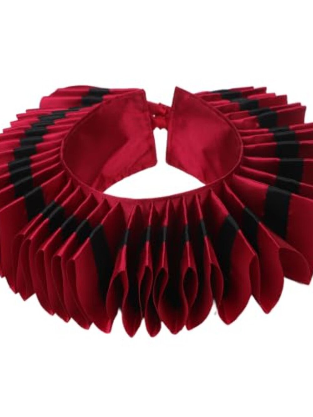 Renaissance Ruffled Satin Neck Ruff Multi-Layer Pleated Cosplay Collar - Picture 3 of 7
